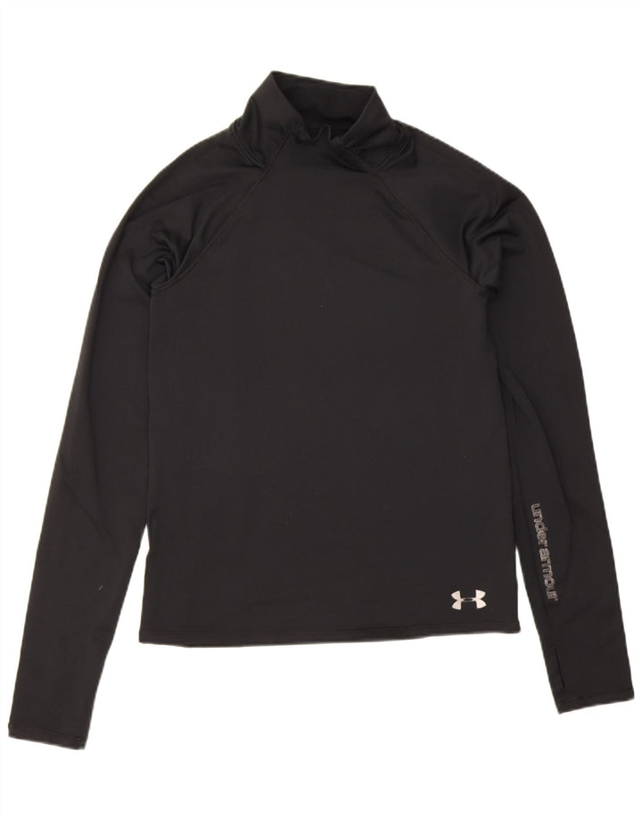 Under Armour Damen Graphic Top Langarm UK 4 XS Schwarz Polyester