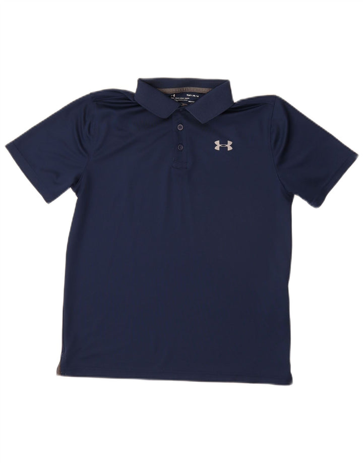 UNDER ARMOUR Heat Gear Poloshirt für Jungen, 11–12 Jahre, Größe L, Marineblau