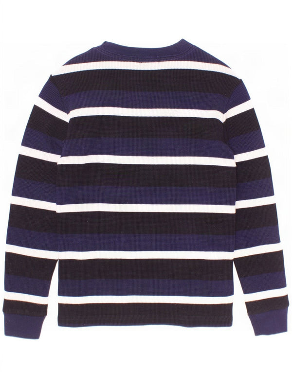Polo Ralph Lauren Jungen-Oberteil, langärmlig, 6–7 Jahre, marineblau, gestreift, Baumwolle