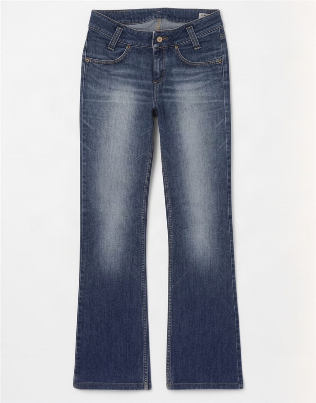 Lee Damen Leola Bootcut Jeans W30 L35 Blaue Baumwolle