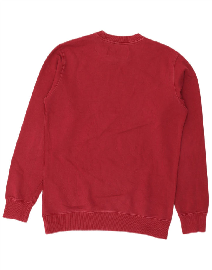 Calvin Klein Jeans Herren-Sweatshirt mit Grafik, Größe S, rote Baumwolle