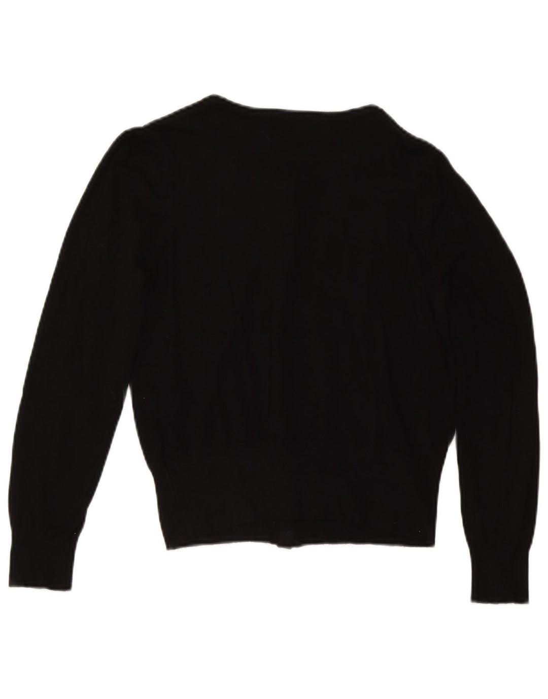 Marks & Spencer Damen Crop Cardigan Pullover UK 14 Mittelschwarze Viskose