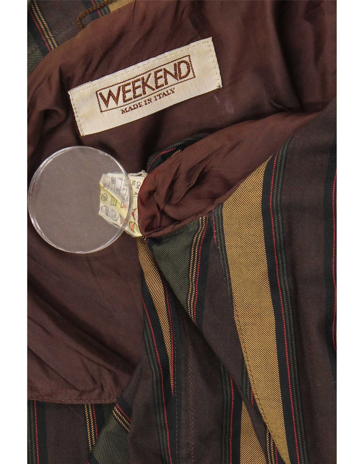 Weekend Damen-Blazer mit 1 Knopf, Gr. 14, groß, mehrfarbig gestreift