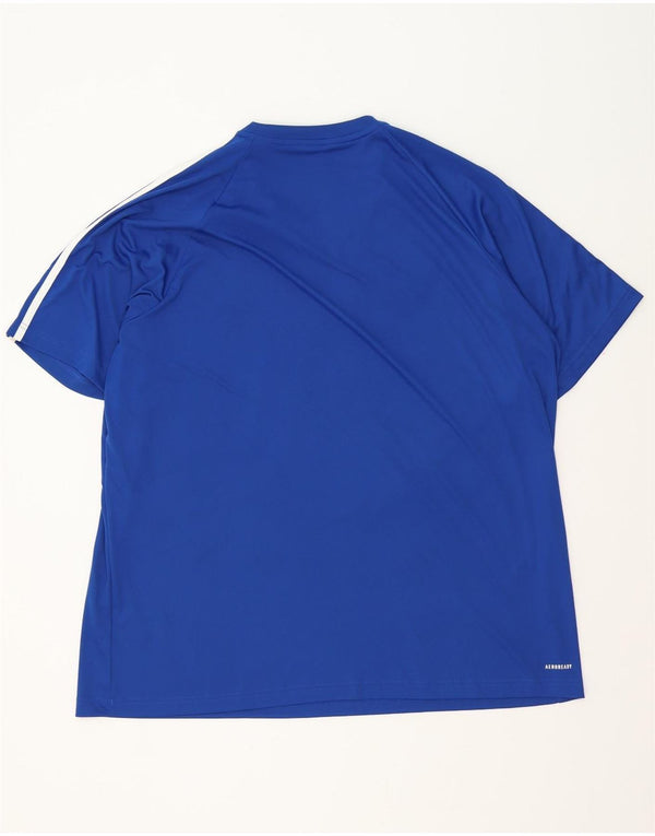 Adidas Herren Aeroready T-Shirt Top 2XL Blau Polyester