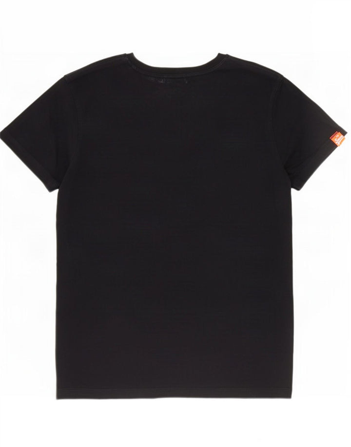 Superdry Herren T-Shirt Top Small aus schwarzer Baumwolle