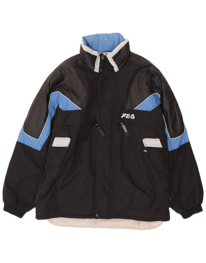 Fila Herren Skijacke IT 56 3XL Schwarz Colourblock Polyamid
