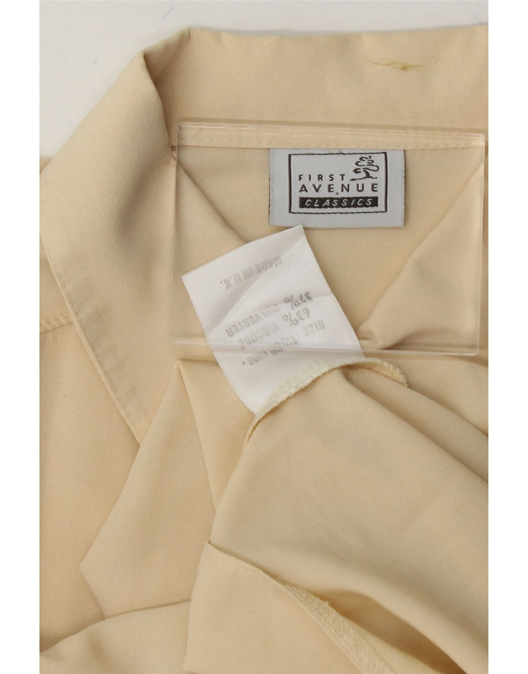 AVENUE Womens Shirt Blouse UK 16 Large Beige Viscose Vintage Avenue and Second-Hand Avenue from Messina Hembry 