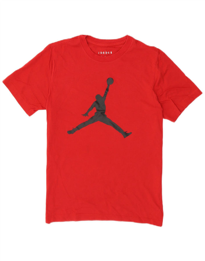 Jordan Herren Grafik-T-Shirt-Oberteil Mittelrot