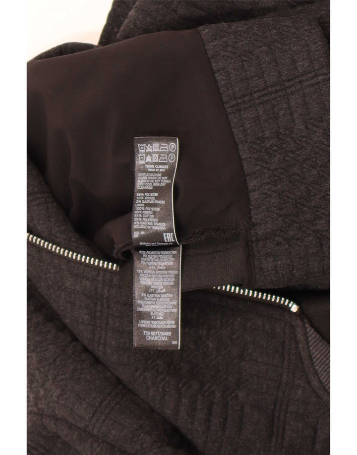 Marks & Spencer Damen Bomberjacke UK 14 Large Grau Polyester