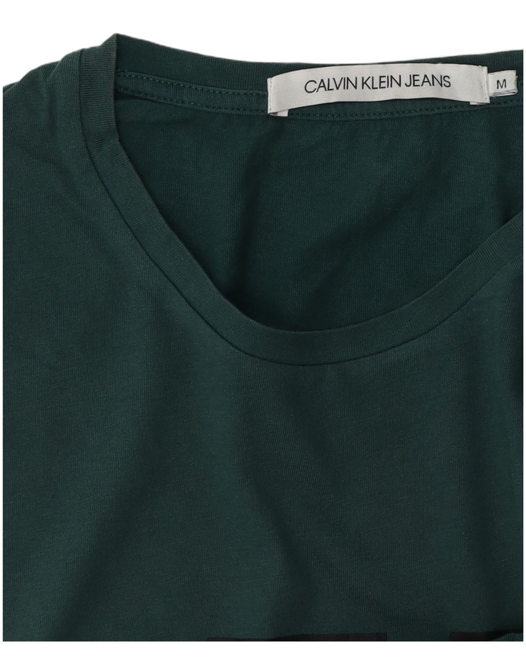 CALVIN KLEIN JEANS Herren Grafik-T-Shirt-Oberteil Mittelgrün