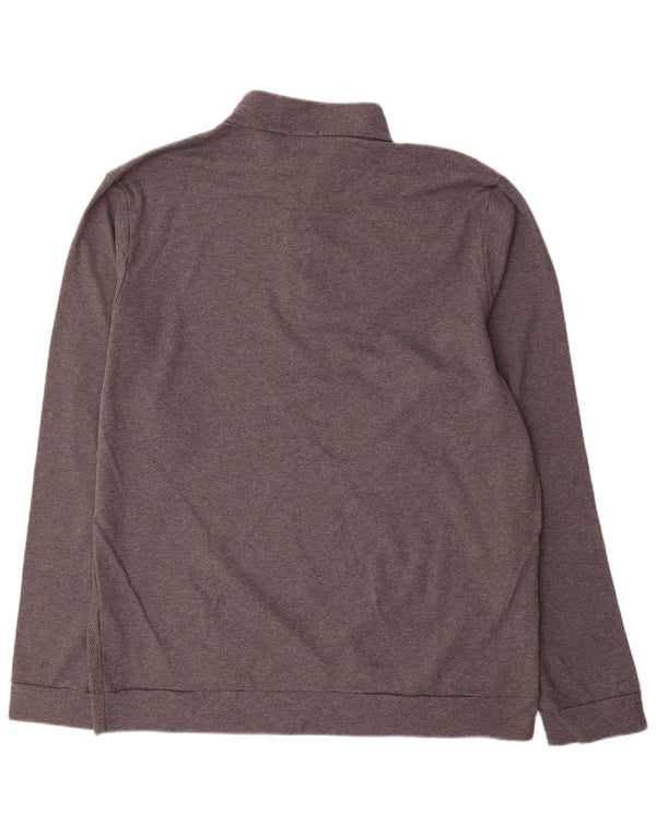 Hugo Boss Herren-Sweatshirt mit Reißverschluss, reguläre Passform, 2XL, graue Baumwolle