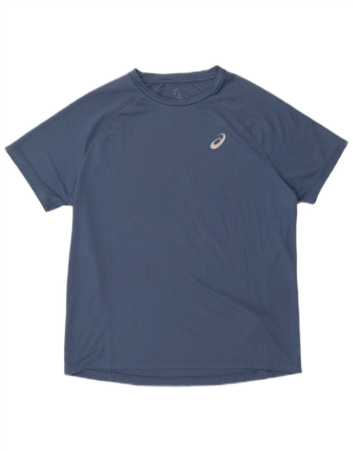 Asics Herren T-Shirt Top Large Blue Polyester