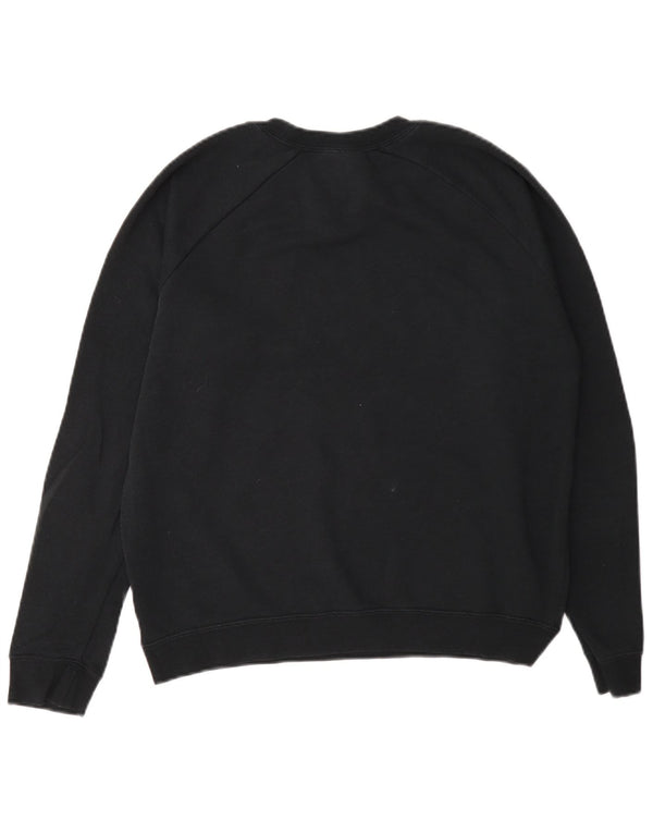 Nike Womens Graphic Oversized Sweatshirt Pullover UK 10 Small Graue Baumwolle