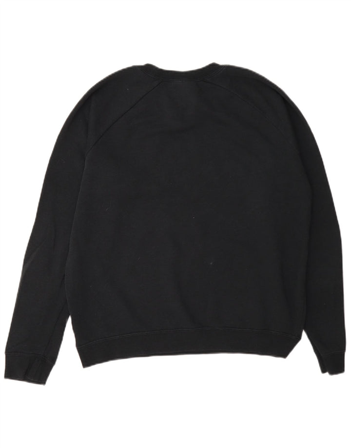 Nike Womens Graphic Oversized Sweatshirt Pullover UK 10 Small Graue Baumwolle