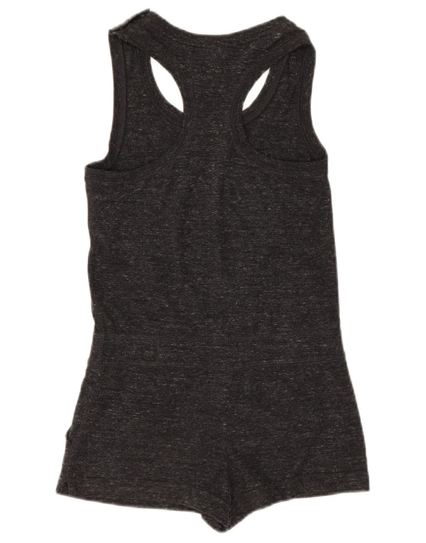 Nike Playsuit für Mädchen, 6–7 Jahre, XS, grau gefleckte Baumwolle