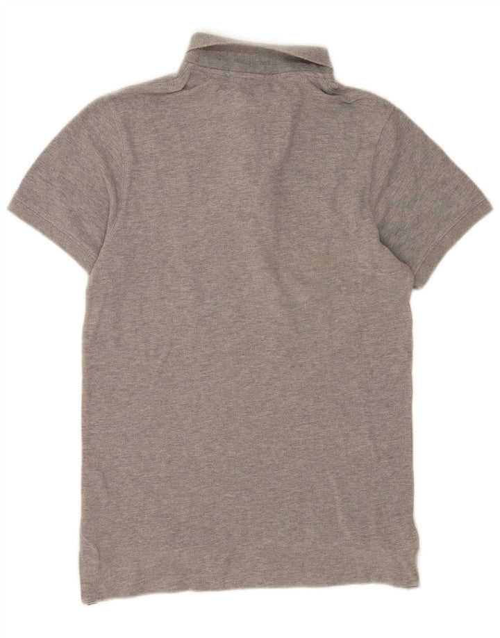 Tommy Hilfiger Herren-Poloshirt, kleine graue Baumwolle