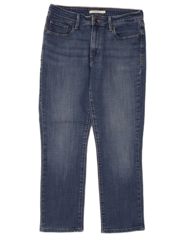 Levi's Damen Mid Rise Skinny Cropped Jeans US 12 Large W30 L25 Blaue Baumwolle