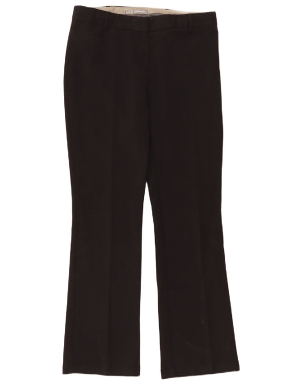 Marks & Spencer Damen Bootcut Freizeithose UK 12 Medium W32 L30 Schwarz