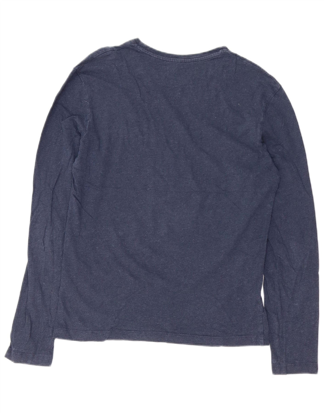 CALVIN KLEIN Herren Grafik-Oberteil, langärmelig, klein, marineblau, Baumwolle