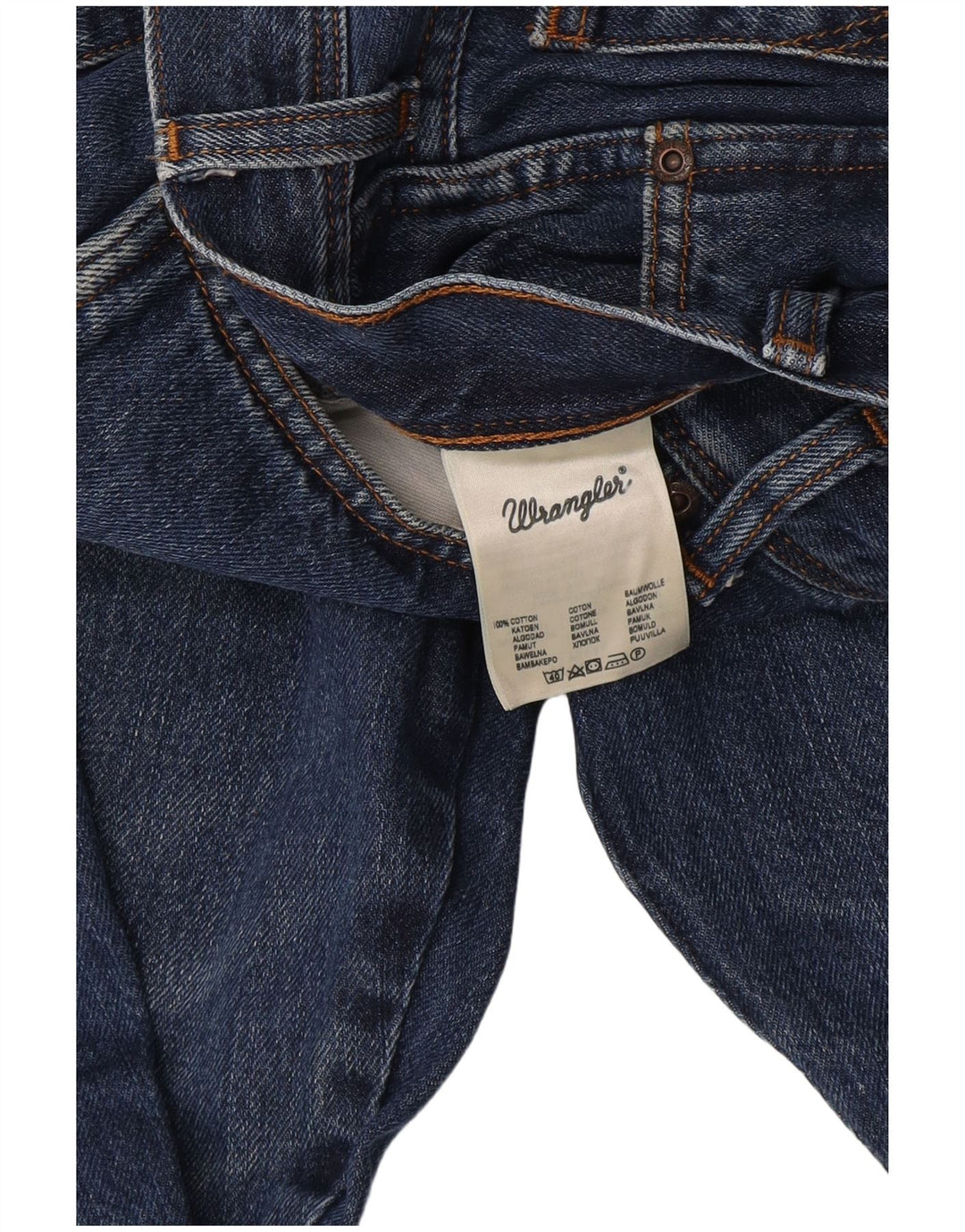 Wrangler Herren Texas Straight Jeans W38 L30 Blaue Baumwolle