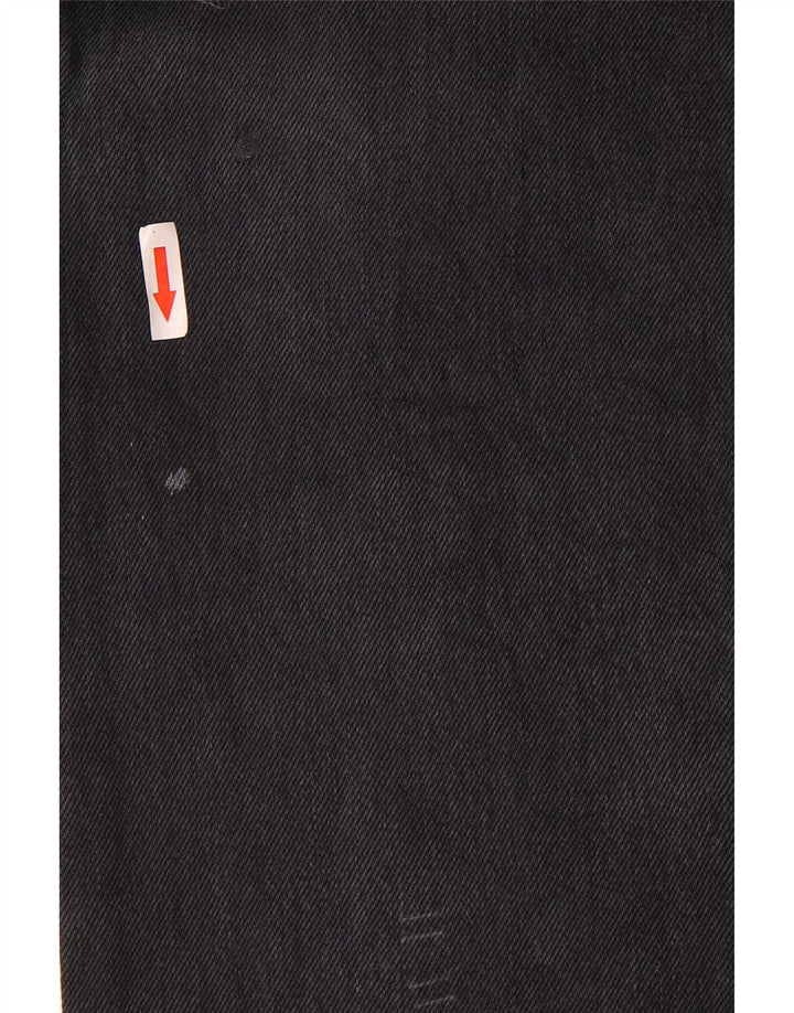 Levi's Herren 501 Straight Jeans W34 L34 Schwarze Baumwolle