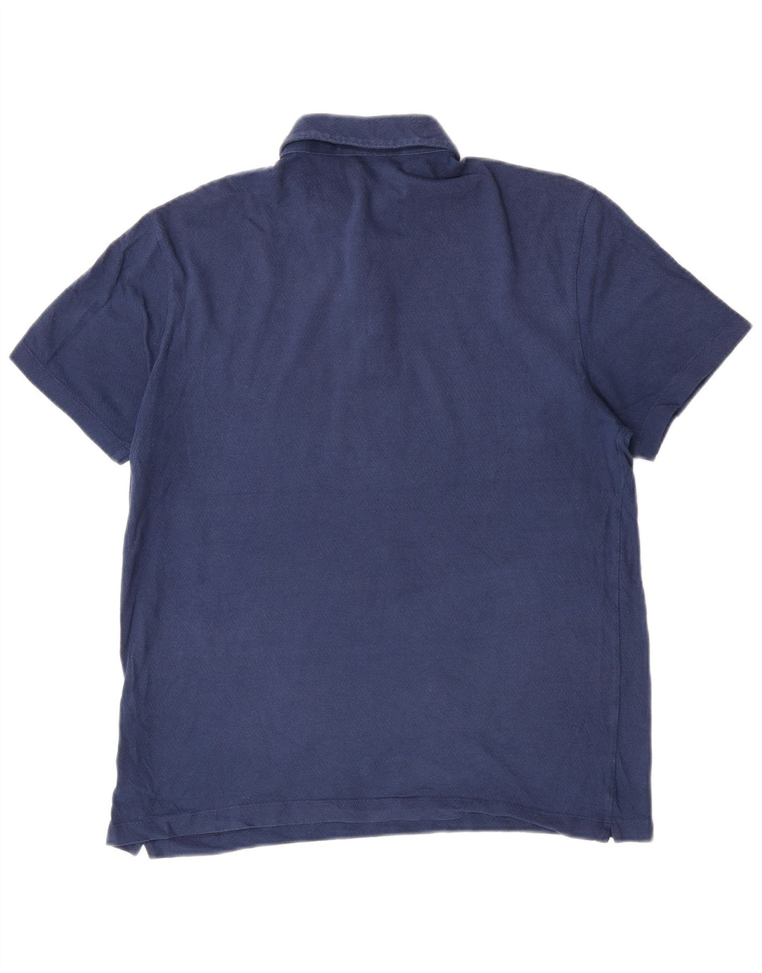 Massimo Dutti Herren-Poloshirt, große blaue Baumwolle
