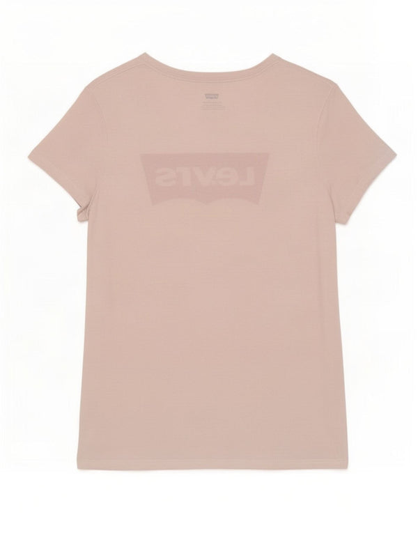 Levi's Damen Grafik-T-Shirt-Oberteil UK 12 Mittelweiß