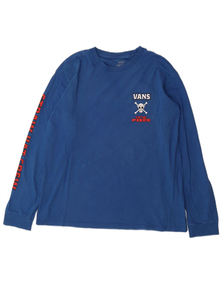 VANS Jungen Straw Hat Crew Graphic Top Langarm 14–15 Jahre XL Blau