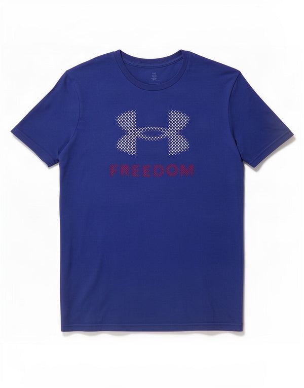 Under Armour Herren-T-Shirt mit Grafik, Größe S, Blau, Baumwolle