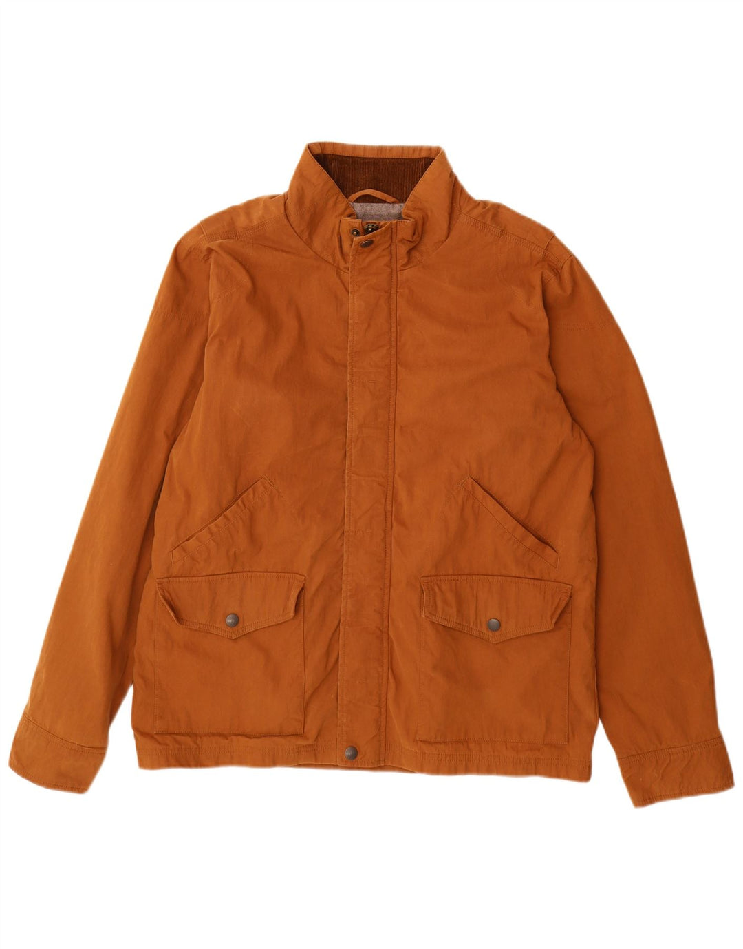 FAT FACE Herren Bomberjacke UK 40 Große braune Baumwolle