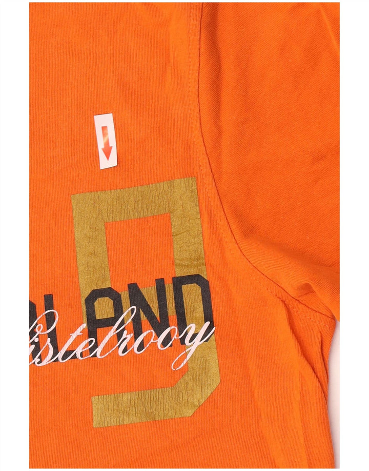 Nike Herren Grafik T-Shirt Top UK 39/41 Medium Orange