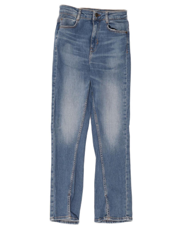 Zara Damen Slim Jeans EU 36 XS W26 L26 Blaue Baumwolle
