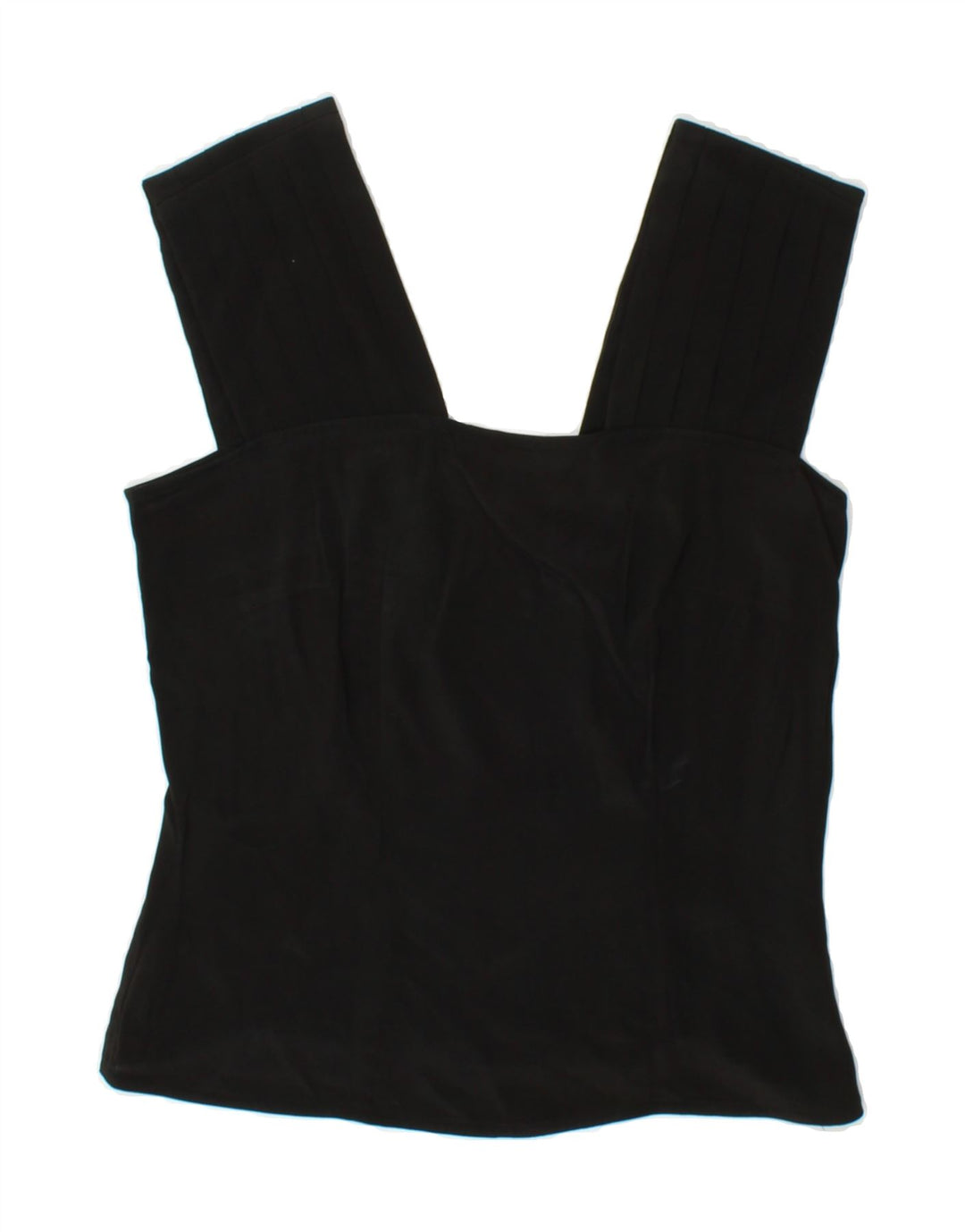 VINTAGE Womens Crop Sleeveless Blouse Top IT 44 Medium Black Vintage Vintage and Second-Hand Vintage from Messina Hembry 