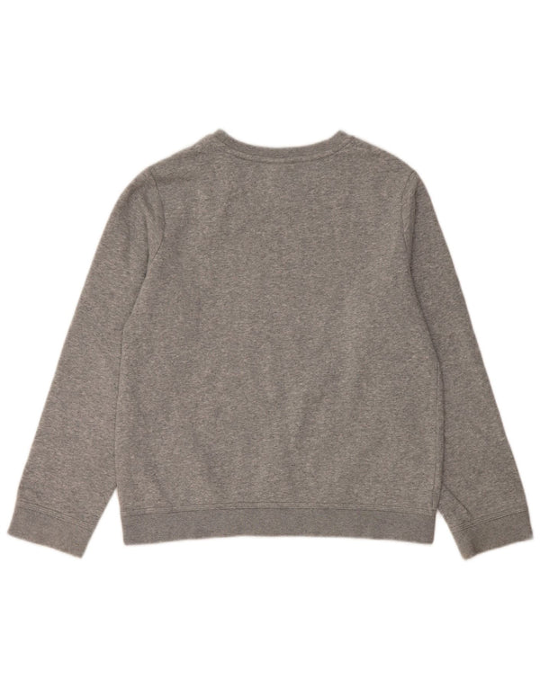 Nike Jungen-Sweatshirt mit Grafik, 12–13 Jahre, Größe L, Grau, Farbblock