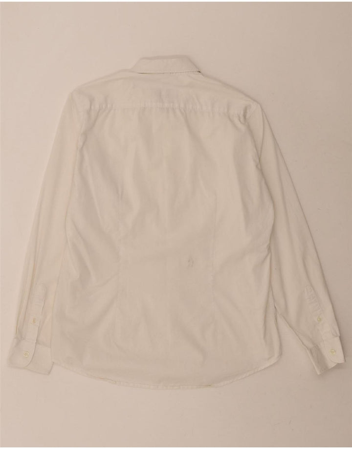 CARRERA Mens Slim Fit Shirt Large White Vintage Carrera and Second-Hand Carrera from Messina Hembry 