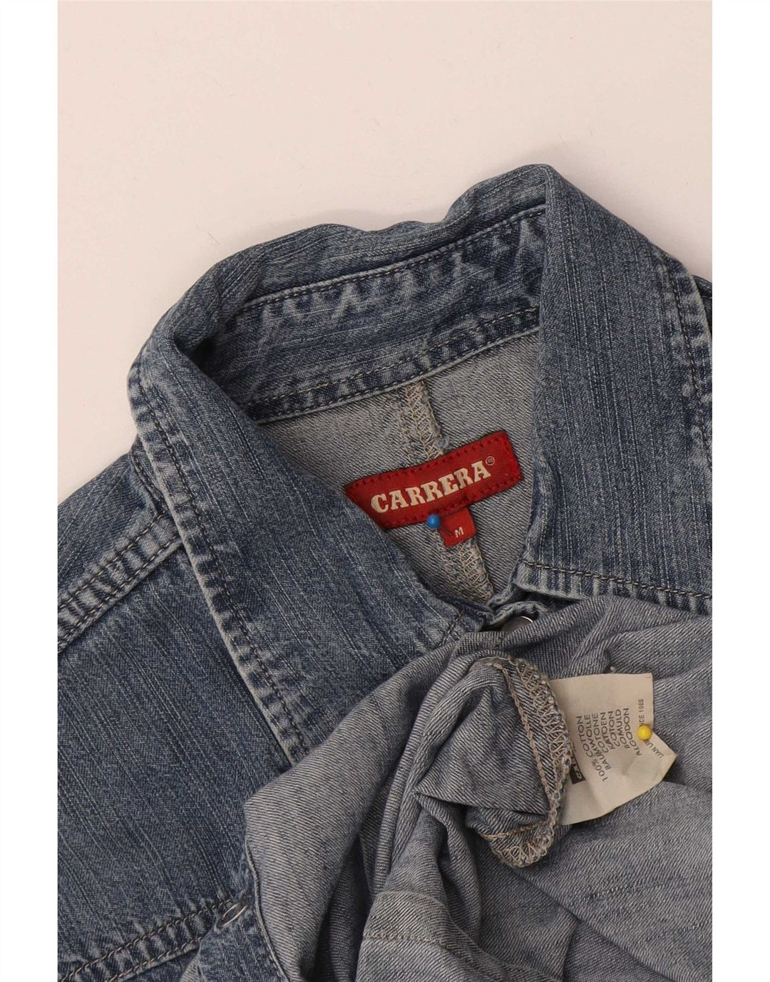 Carrera Damen Jeanshemd UK 12 Mittelblaue Baumwolle