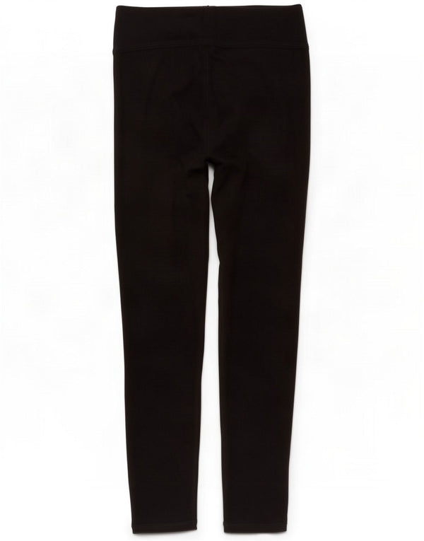 Hollister Womens Graphic Leggings UK 14 Medium Black Cotton