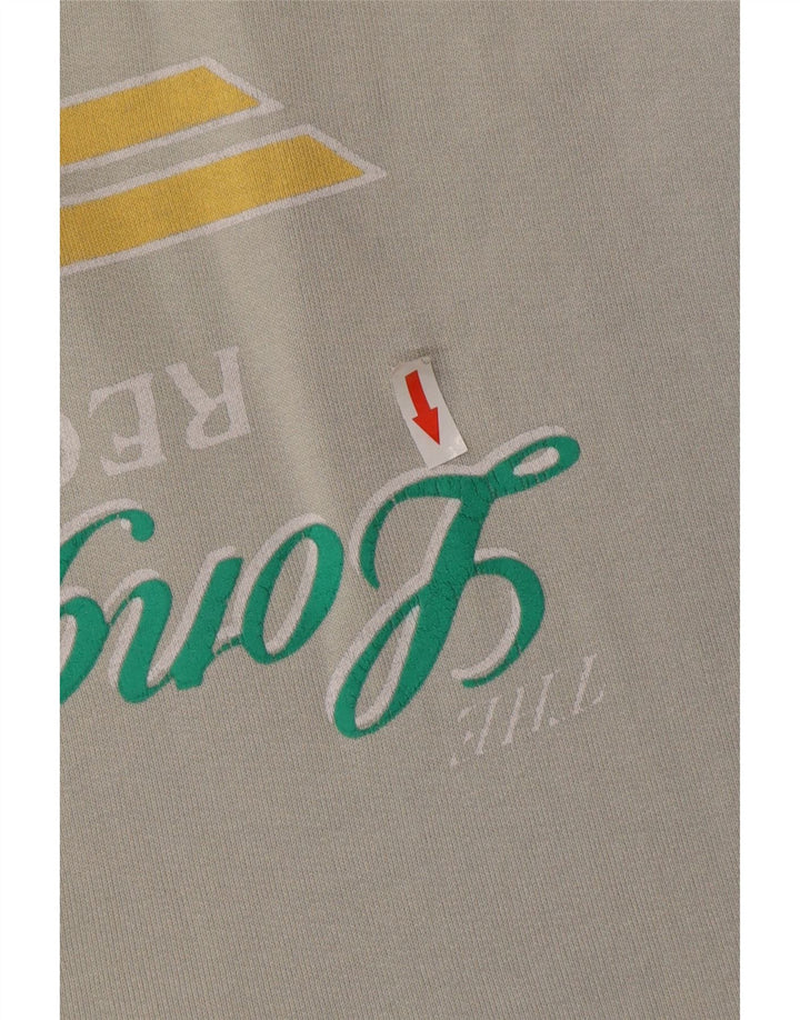 RIFLE Herren-Sweatshirt mit Grafik, groß, aus grauer Baumwolle