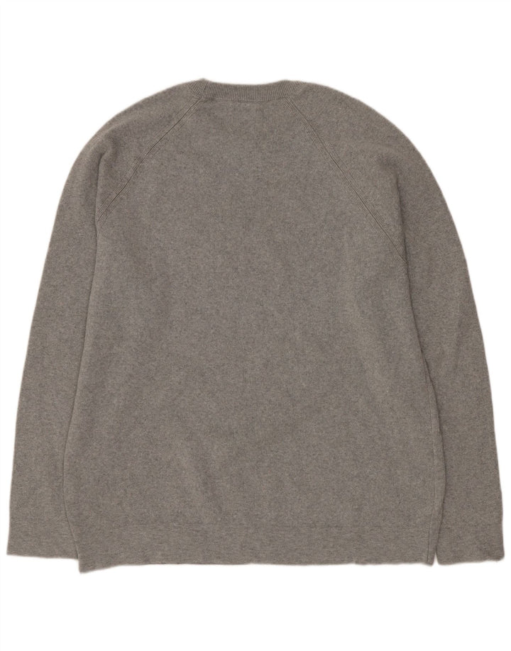 Zara Herren-Pullover mit Rundhalsausschnitt, mittelgrau
