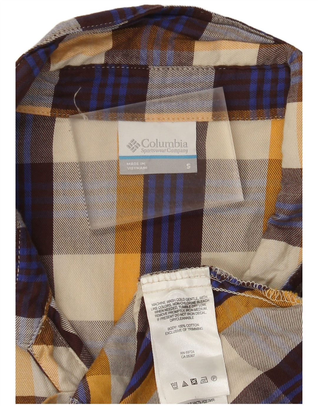 Columbia Damen-Flanellhemd, UK 10, Größe S, mehrfarbig, kariert, Baumwolle