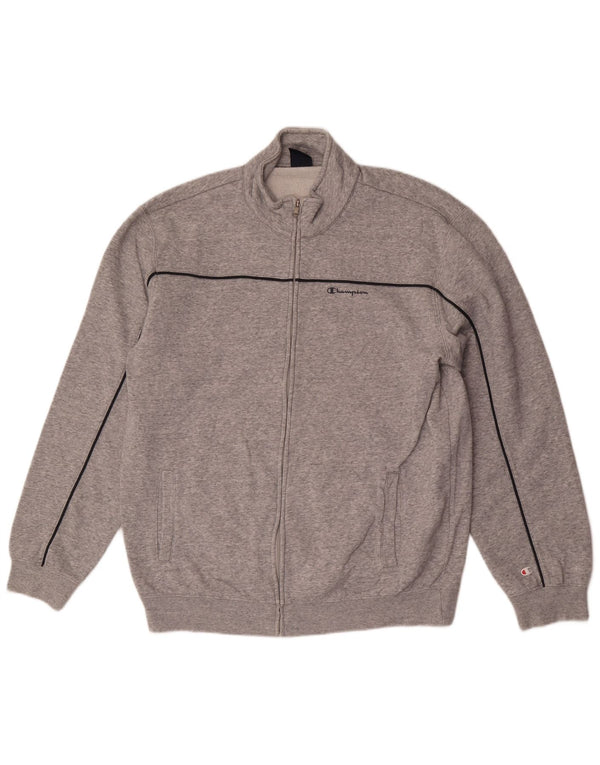 Champion Herren-Trainingsanzugoberteil, 2XL, graue Baumwolle