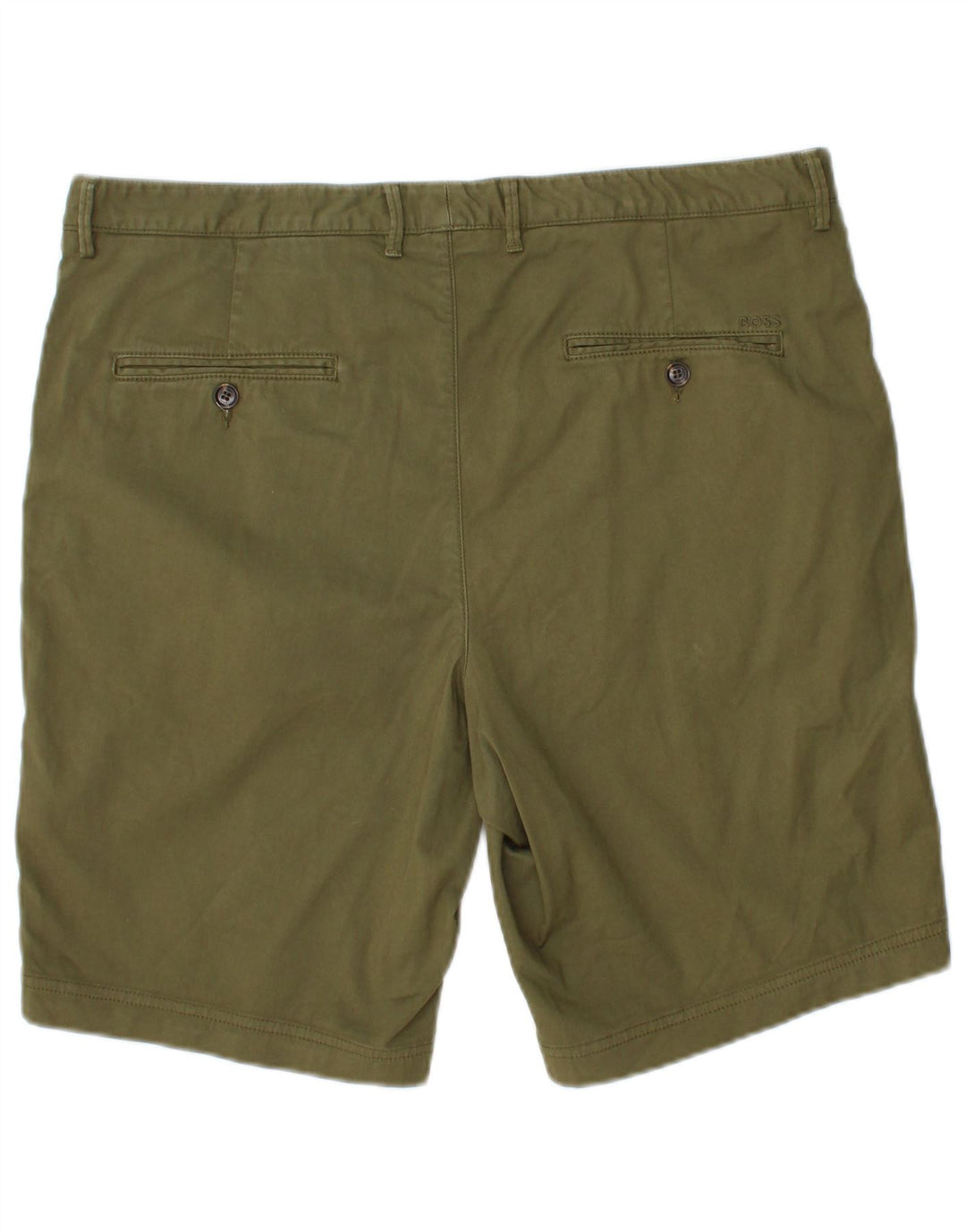 HUGO BOSS Herren Chinoshorts IT 52 XL W36 Khaki Baumwolle