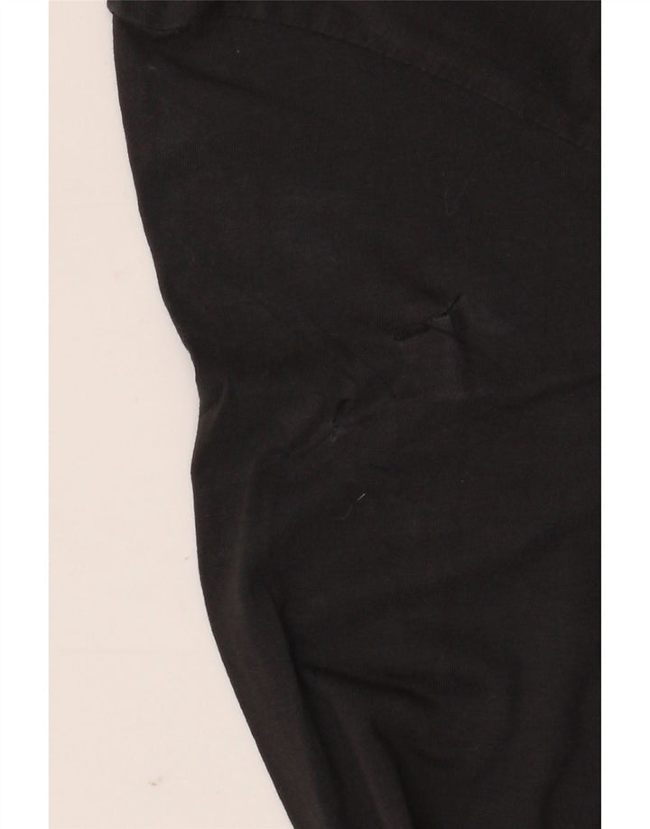 Kappa Herren Graphic Top Langarm XL Schwarz Baumwolle