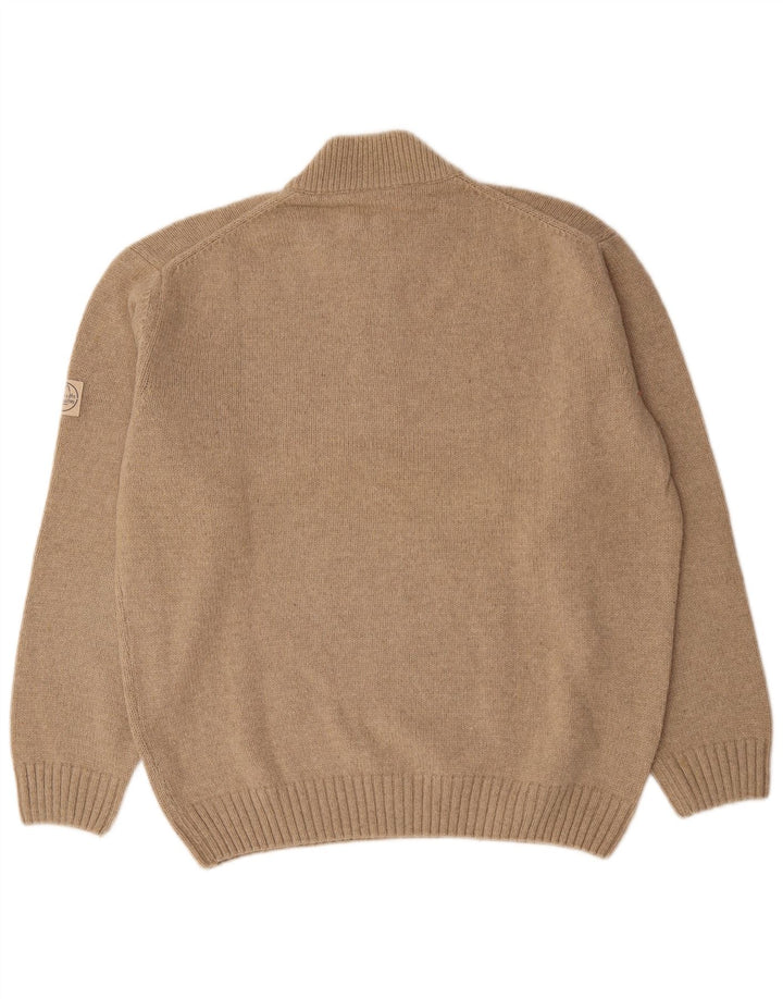 Murphy & Nye Herren-Pullover mit Reißverschluss, 2XL, beige Wolle