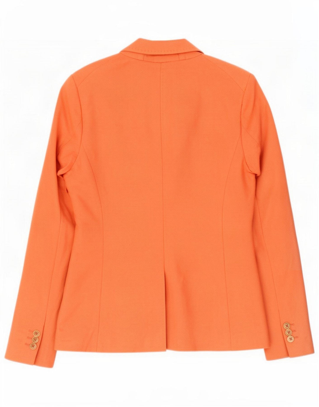 Massimo Dutti Damen 1-Knopf-Blazerjacke EU 38 Small Orange Cotton