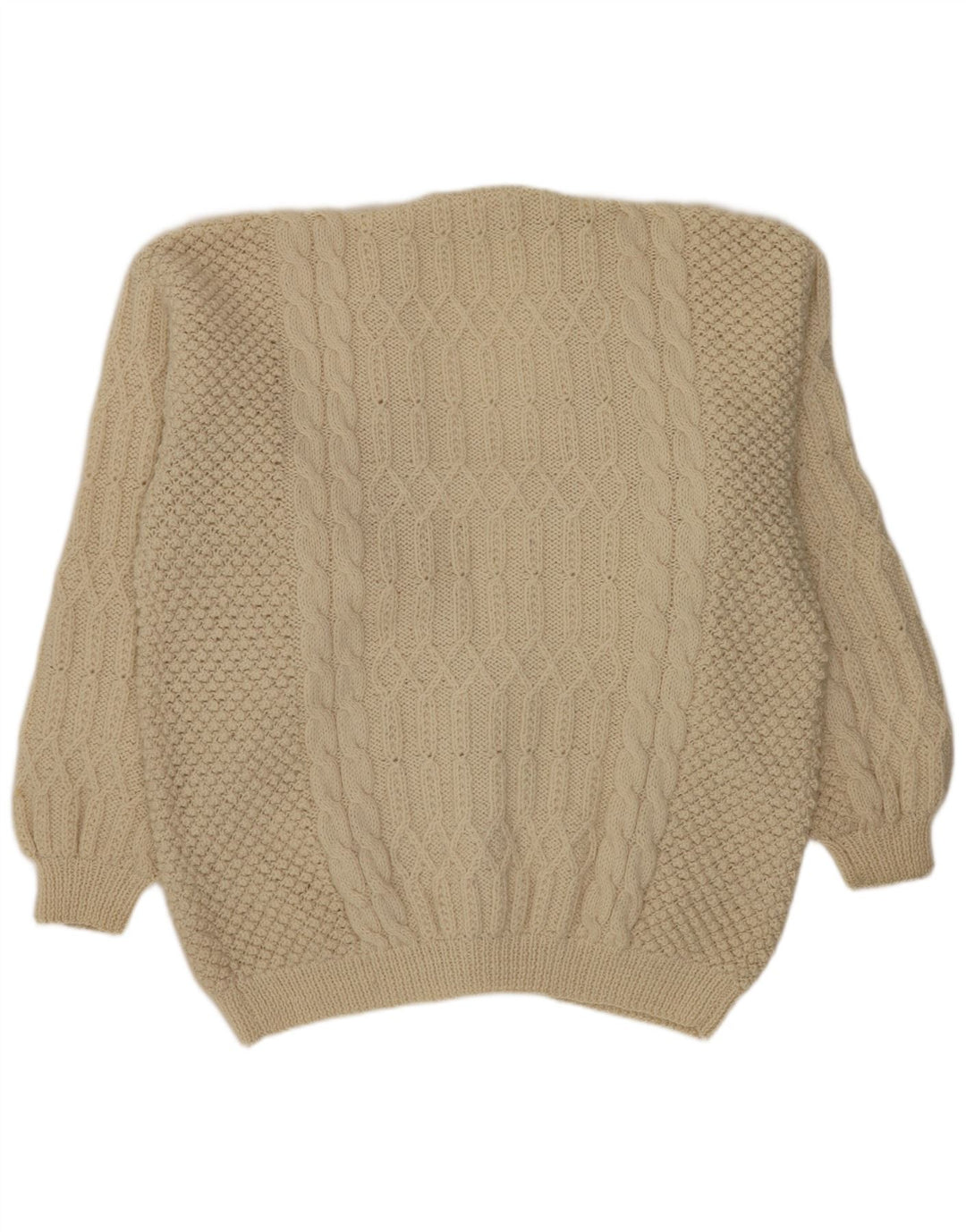 Vintage Herren Cardigan Pullover XL Off White