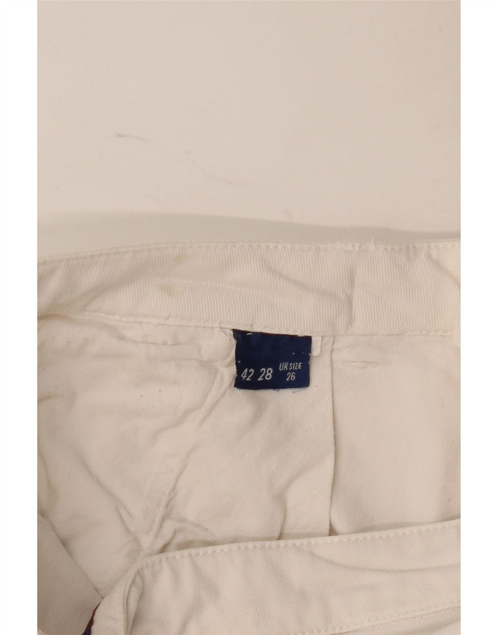 Trussardi Damen Chinoshorts W26 Small Weiß