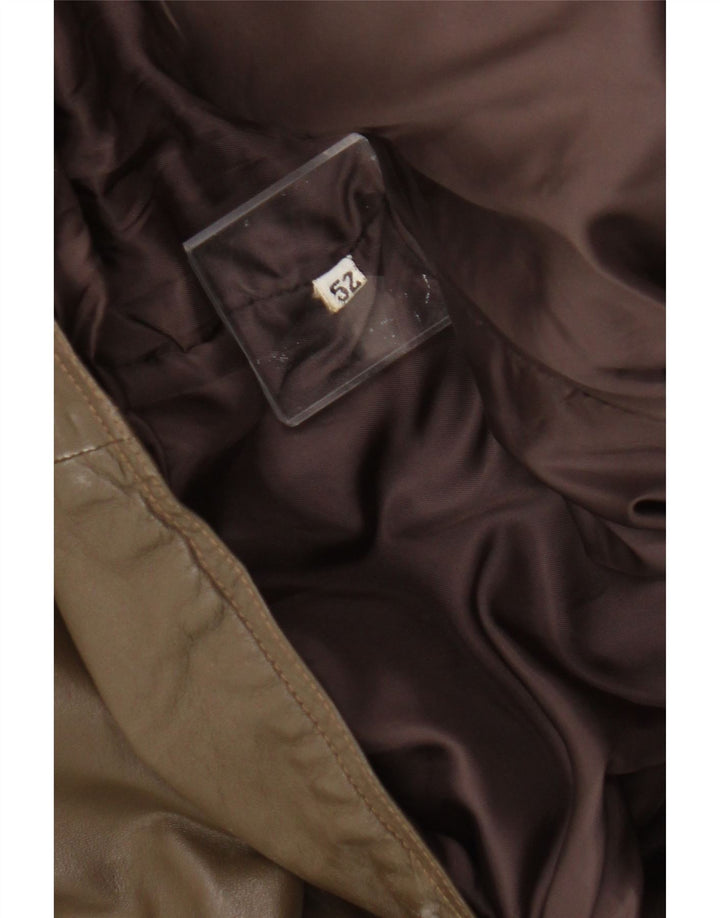 Vintage Herren Lederjacke IT 52 XL Khaki