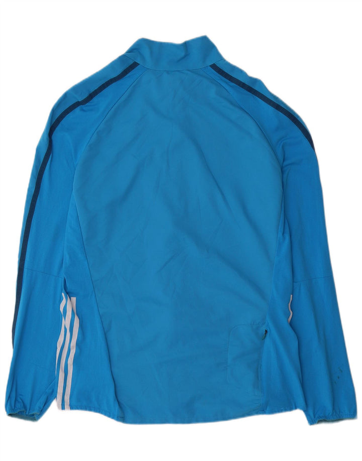 Adidas Herren Adizero Trainingsanzug Top Jacke Großes Blaues Polyester