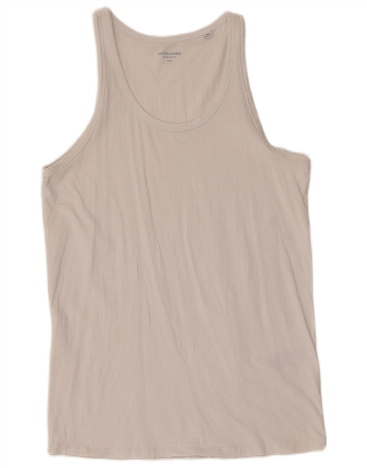 Jack & Jones Herren Weste Top 2XL Weiße Baumwolle